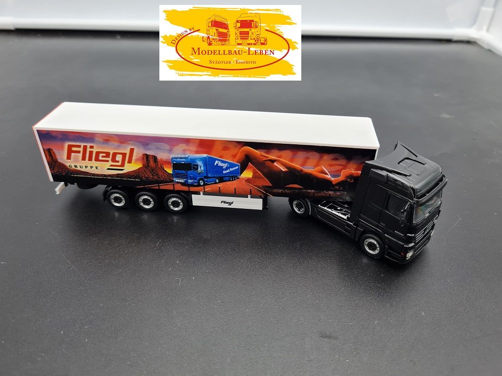 Herpa 318 MB Actros V8 Sattelzug Fliegl