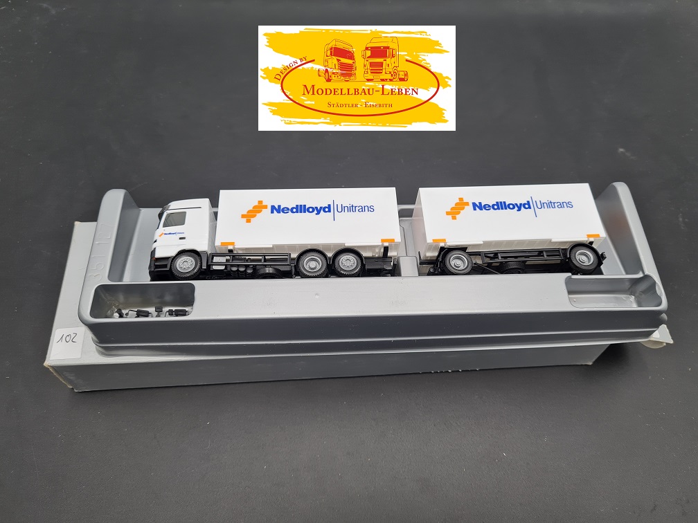 Herpa 347 MB Actros Hängerzug Nedlloyd Unitrans