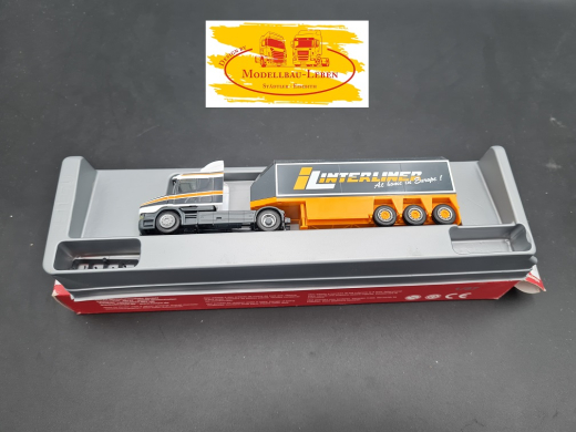 Herpa 350 Scania Hauber Glassattelzug Interliner