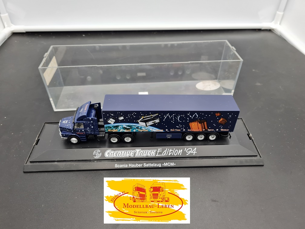 Herpa 376 Scania Hauber Sattelzug Creative Truck 94