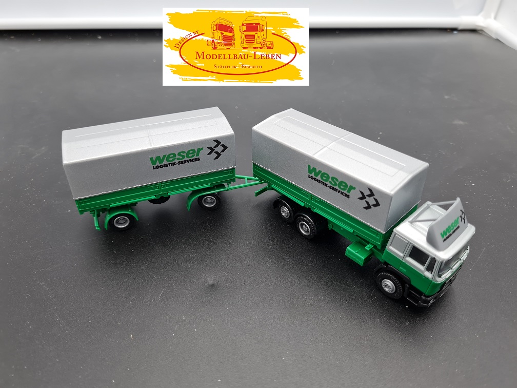 Herpa 448 MAN Hängerzug Weser