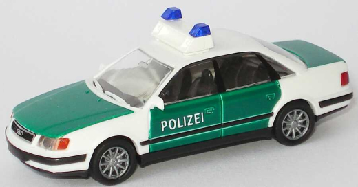 Rietze 50423 Audi 100 (C4) Polizei grün/weiß