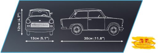 Cobi 24331 - Trabant 601 - 1420 Teile Bausatz Maßstab 1:12