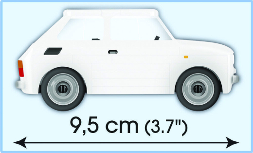 Cobi 24523 1972 Fiat 126 Prima Serie Youngtimer Collection Bausatz 71 Teile