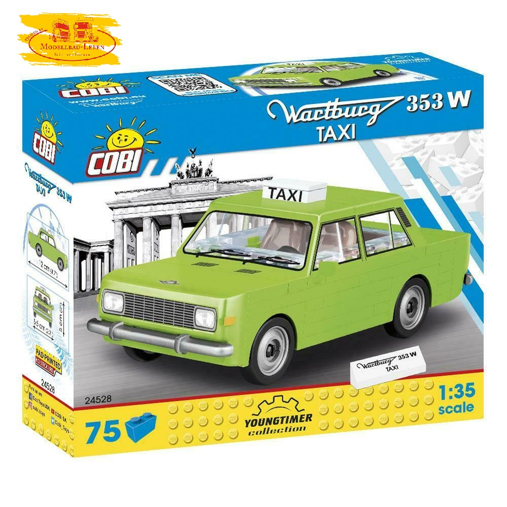 Cobi 24528 Wartburg 353W Taxi, grün 75 Teile 1:35