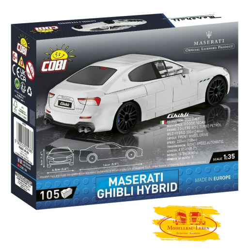 Cobi 24566 Maserati Ghibli Hybrid Bausatz 105 Teile Bausatz Maßstab 1:35