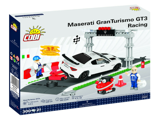 Cobi 24567 Maserati Gran Tourismo GT3 Racing Bausatz 300 Teile 2 Figuren