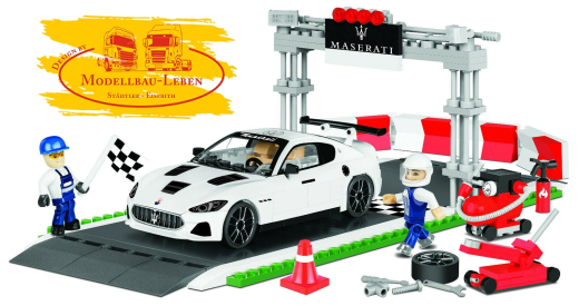 Cobi 24567 Maserati Gran Tourismo GT3 Racing Bausatz 300 Teile 2 Figuren