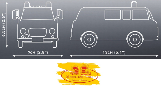 Cobi 24594 Barkas B1000 Feuerwehr Bausatz 151 Teile 1:35