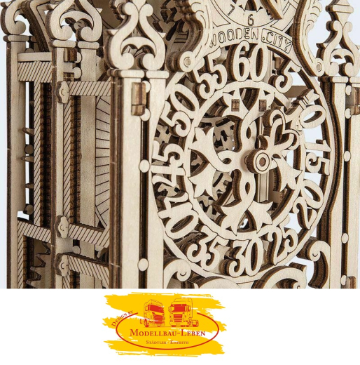 Krick 24814 Wooden City Königliche Uhr 3D-tec Holz Bausatz