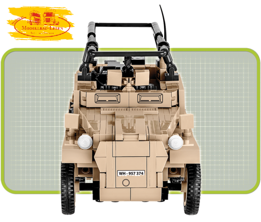 Cobi 2526 Small Army WWII Deutsches Sd.Kfz 250/3 (DAK), 426 Teile + 1 Figur