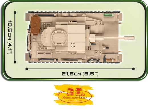 Cobi 2546 Historical Collection World War II Panzer IV Ausführung G - Bausatz 559 Teile 2 Figuren