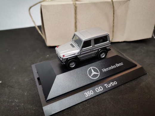 Herpa Mercedes Benz 350 DG Turbo- silber - 1:87
