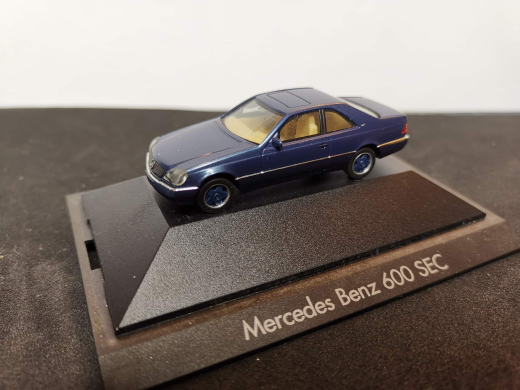 Herpa Mercedes-Benz 600 SEC Coupe, blaumetallic - 1:87