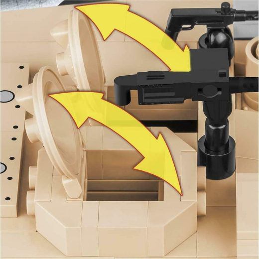 Cobi 2619 Small Army Abrams M1A2 Scale 1:35 Armed Forces Panzer Klemmbausteine 815 Teile + 1 Figur