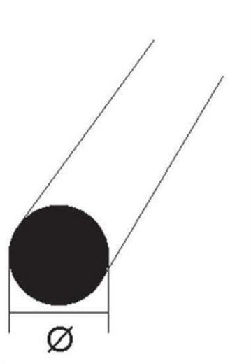Krick 190855 - Plastruct 90855 MR-40 Rundstab 1,0 x 250 mm 1 Stück
