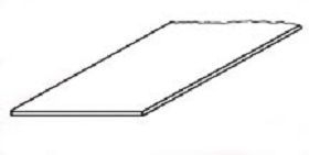 Krick 191151 SSS-203 Polistyropolplatte 0,75 mm x 300 x 180 mm , 1 Stück, rot