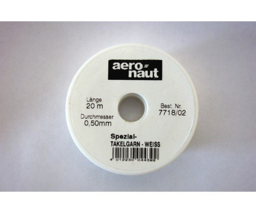 Aeronaut 7718/02 Takelagegarn weiß 20m