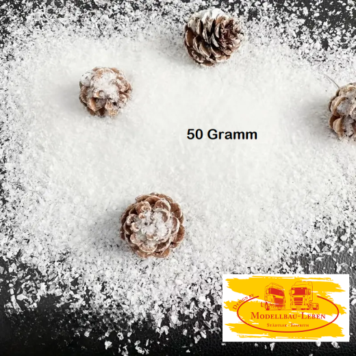 PP5 - Winterwunderland Schneefall-Illusion - Glänzende künstliche Schneeflocken-Deko 50 gramm