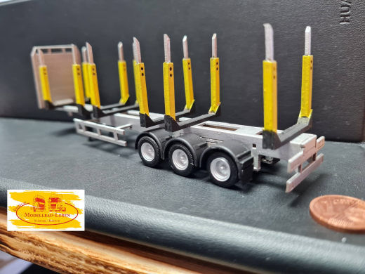 Z-0246 Lasercut Holz Transport Auflieger Rungen Auflieger 1:87