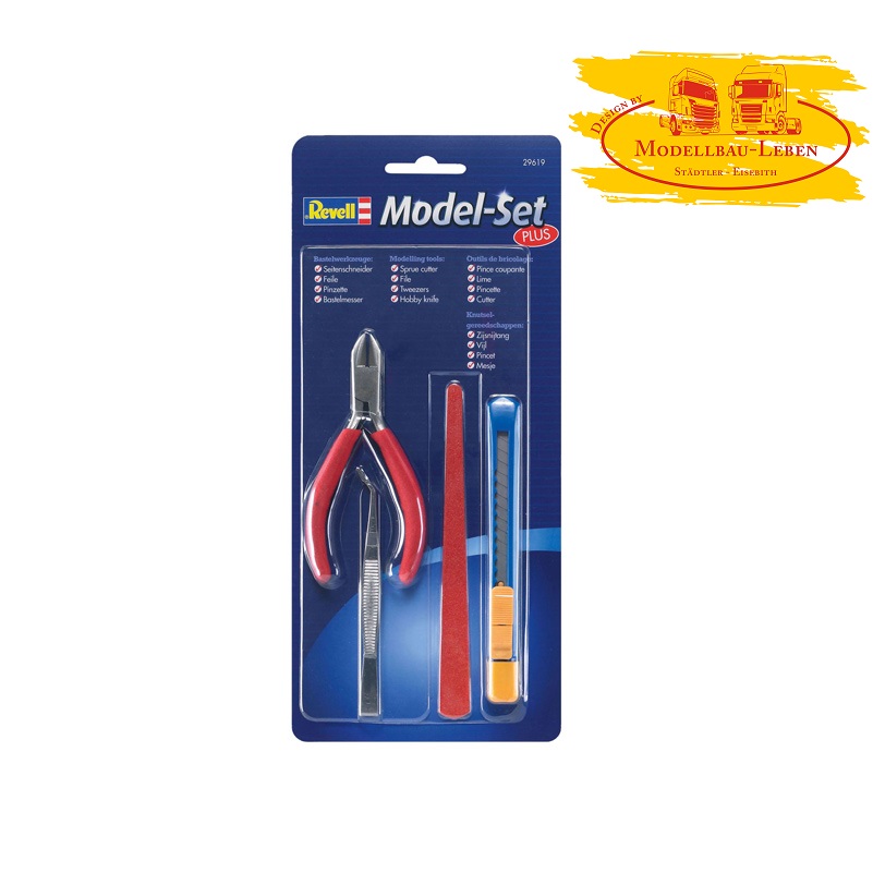 Revell Zubehör 29619 Model-Set Plus Bastelwerkzeuge, 4 Teile