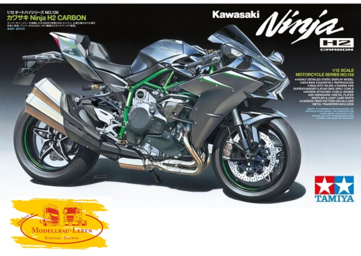 Tamiya 300014136 Bausatz 1:12 Kawasaki Ninja H2 Carbon