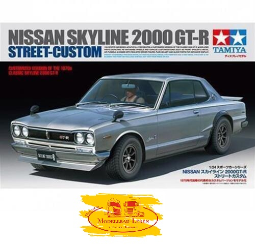 Tamiya 300024335 1:24 Nissan Skyline 2000GT-R Str. Custom Bausatz