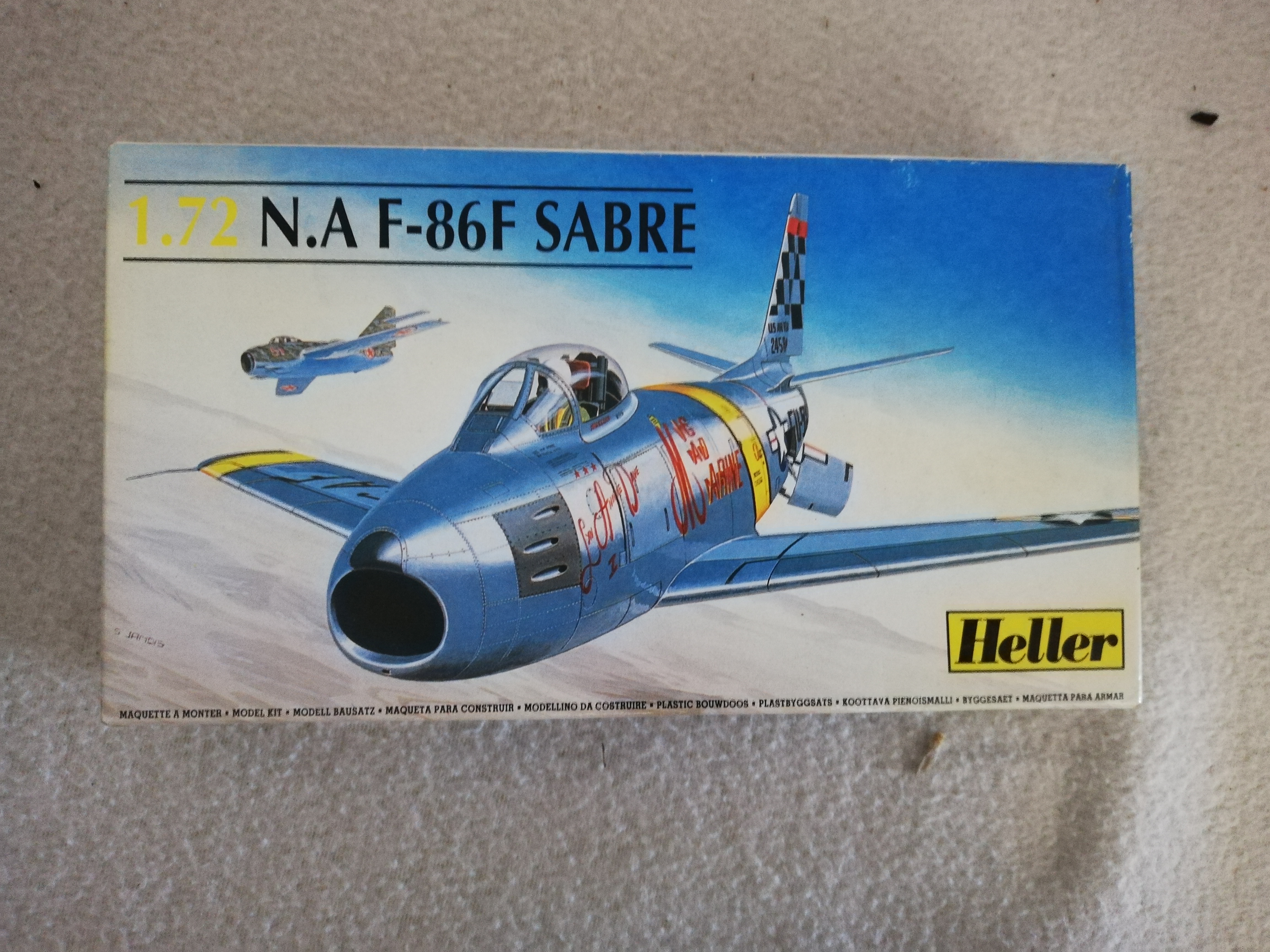 Heller 80277 Bausatz N.A F-86F Sabre Maßstab 1:72