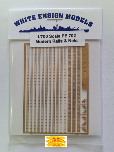 White Ensign Models PE 702 Moderne Railing und Netze - 1 Stück 1:700