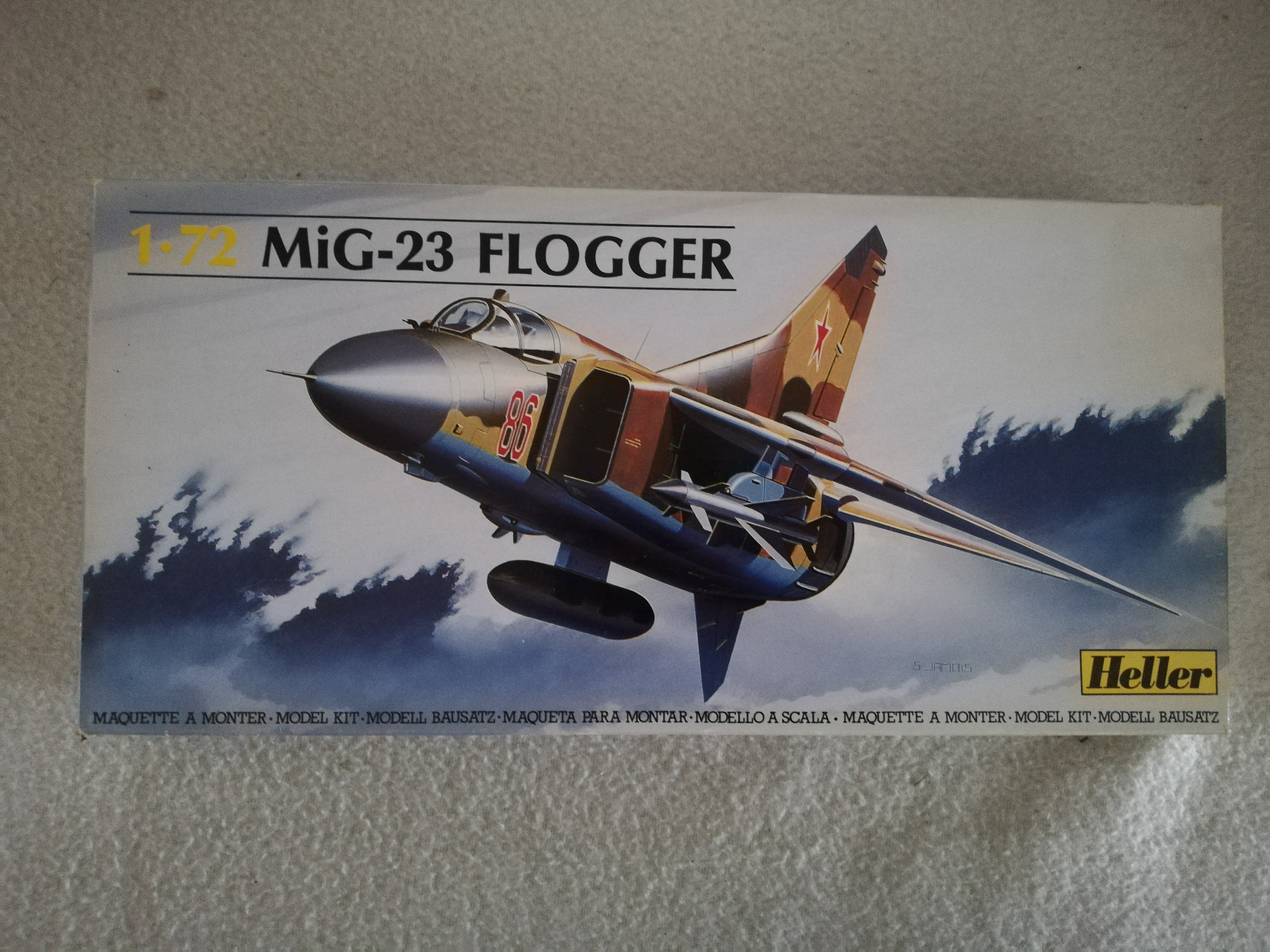 Heller 80319 Bausatz MIG-23 Flogger Maßstab 1:72