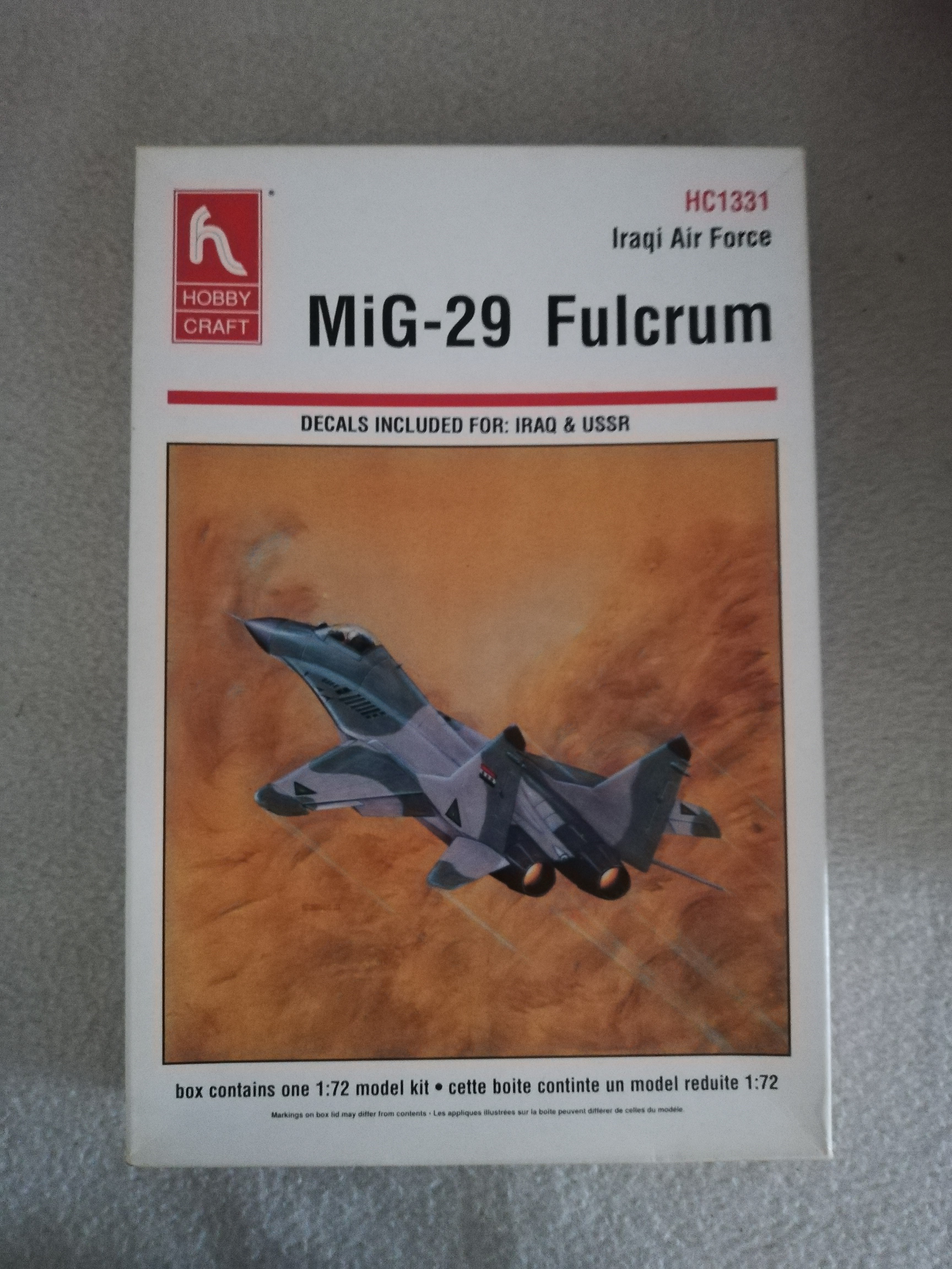 Hobby Craft 1331 Bausatz MIG-29 Fulcrum Maßstab 1:72