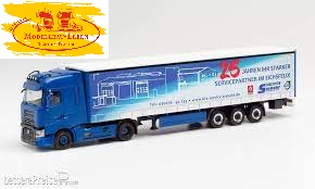 Herpa 313148 Renault T Gardinenplanen-Sattelzug Siebold 1:87