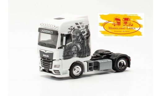 Herpa 314473 MAN TGX GX Zugmaschine „Lagoudakis 1 / Archilles, Held von Troja“ (Bayern/Nürnberg)