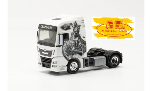 Herpa 314923 MAN TGX XXL Zugmaschine „Lagoudakis 3 / Leonidas, König von Sparta“ (Bayern/Nürnberg)