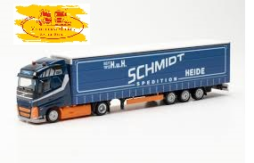 Herpa 315371 Schmidt Heide, Volvo FH GL 2020 Megatrailer GardPlAufl.