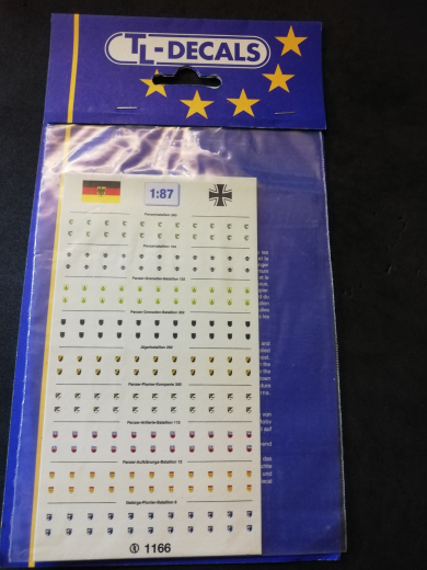 TL-Decals 1166 Decals Bataillonschilder 1:87