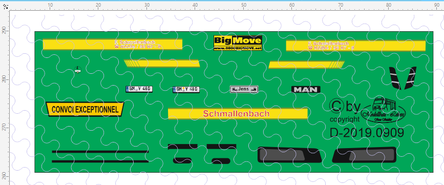 D-2019.0909 Decalsatz Schmalenbach MAN Zugmaschine 1:87