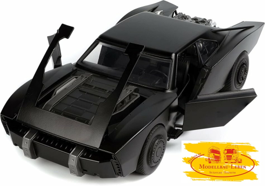 Jada Toys 32504 - Batmobile mit Licht & Diecast Figur, The Batman 1:18