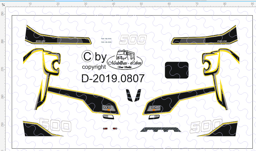 D-2019.0807 - Decalsatz MAN Evolution Zugmaschine 1 Stück 1:87