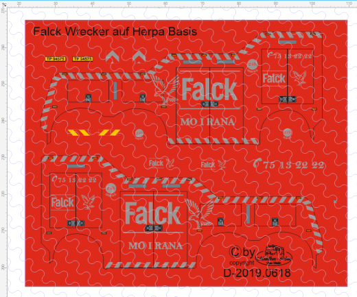 D-2019.0618 - Decalsatz Flack Wrecker auf Herpa Basis 1:87