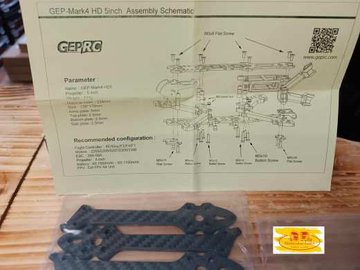 GEP-MARK4 HD5 DJI FPV Freestyle Carbon Tuning Kits