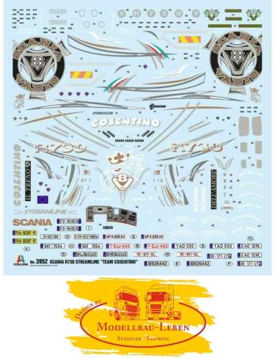 Italeri 3952 1:24 SCANIA R730 Streamline Show Truck