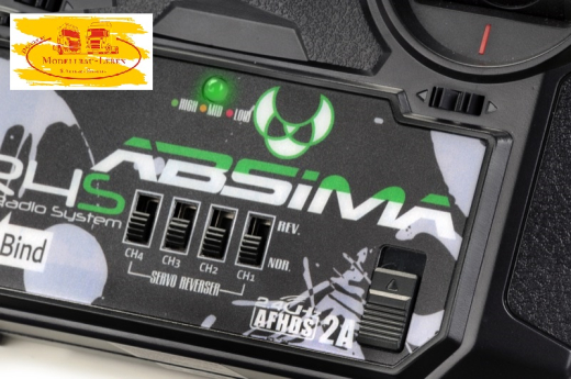 Absima 2000022 - 4-Kanal Stick Fernsteuerung &quote;CR4S&quote; 2.4GHz inkl. Empfänger