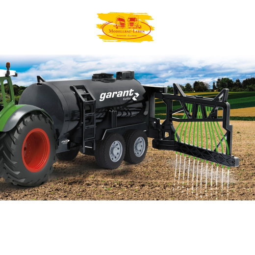 Jamara 405236 Garant Fasswagen mit Schlauchverteiler 1:16 mit Wassersprüh Funktion