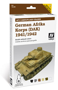 VA 78.409 Model Air Set AFV German Afrika Korps 1941/42 (DAK) Set 6 Farben