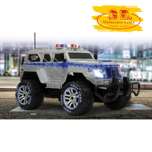 Jamara 410032 Polizei Panzerwagen Monstertruck 1:12 27MHz LED inkl. Akku & Ladegerät