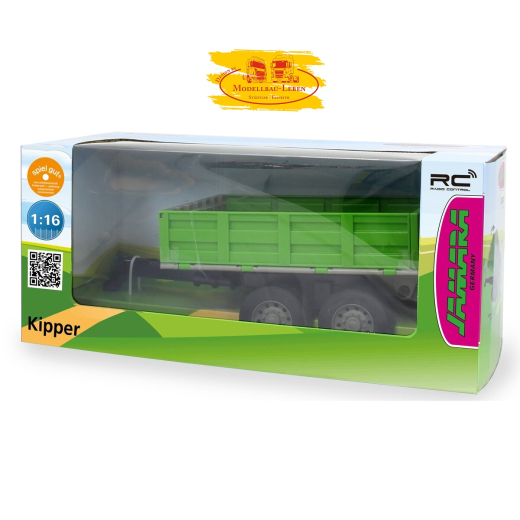 Jamara 412412 Kipper grün für RC-Traktor 1:16 mit Kippfunktion