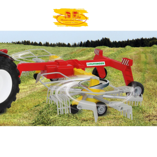 Jamara 413381 Schwader Pöttinger für RC-Traktor 1:16 mit Drehfunktion