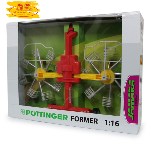 Jamara 413381 Schwader Pöttinger für RC-Traktor 1:16 mit Drehfunktion