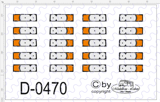 D-0470 - Decalsatz Scania R Frontlichter - 10 Paar 1:87
